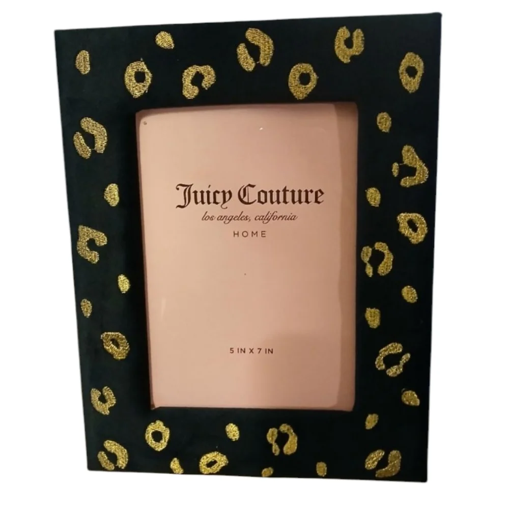 Juicy Couture Animal Print Faux Suede Photo Frame - 5x7